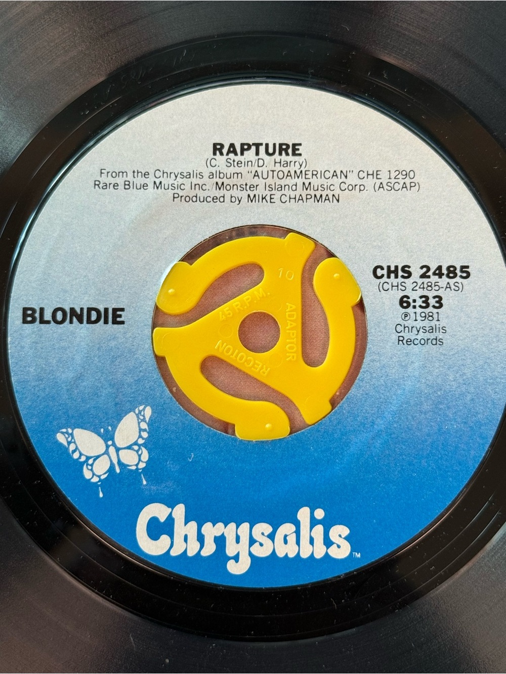 Blondie Rapture Single 45rpm 7inch Brand new - Picture 4 of 5